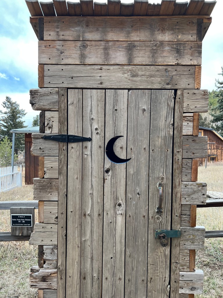 An outhouse in Gold Hill